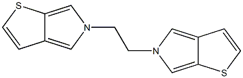 1,2-Bis[5H-thieno[2,3-c]pyrrol-5-yl]ethane Struktur