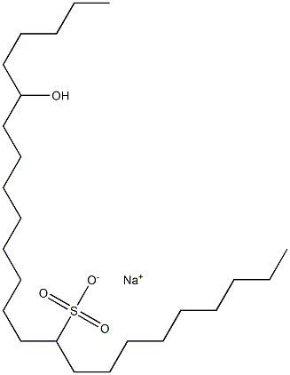 19-Hydroxytetracosane-10-sulfonic acid sodium salt Struktur