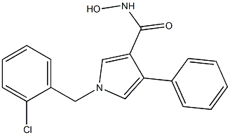 1-(2-Chlorobenzyl)-3-hydroxyaminocarbonyl-4-phenyl-1H-pyrrole Struktur