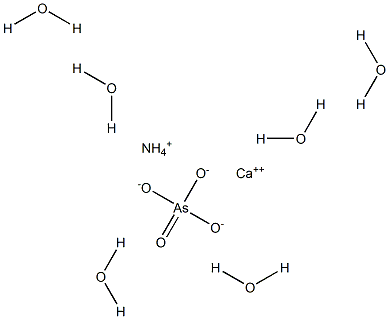 Ammonium calcium arsenate hexahydrate Struktur