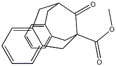 5,6,7,12,13,14-Hexahydro-15-oxo-6,13-methanodibenzo[a,f]cyclodecene-6-carboxylic acid methyl ester Struktur