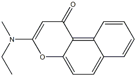 3-(Ethylmethylamino)-1H-naphtho[2,1-b]pyran-1-one Struktur