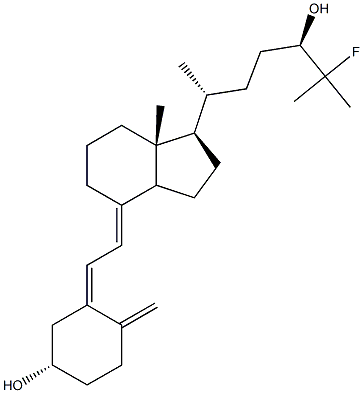 (24R)-24-Hydroxy-25-fluorocholecalciferol Struktur