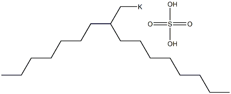 Sulfuric acid 2-heptyldecyl=potassium salt Struktur