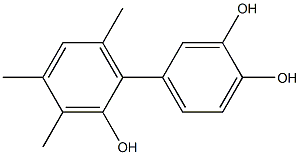 3',4',6'-Trimethyl-1,1'-biphenyl-2',3,4-triol Struktur