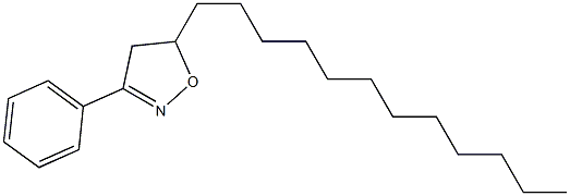 4,5-Dihydro-3-phenyl-5-dodecylisoxazole Struktur