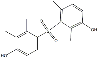 3,4'-Dihydroxy-2,2',3',6-tetramethyl[sulfonylbisbenzene] Struktur