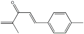 1-(4-Methylphenyl)-4-methyl-1,4-pentadien-3-one Struktur