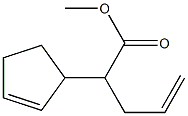 2-(2-Cyclopentenyl)-4-pentenoic acid methyl ester Struktur