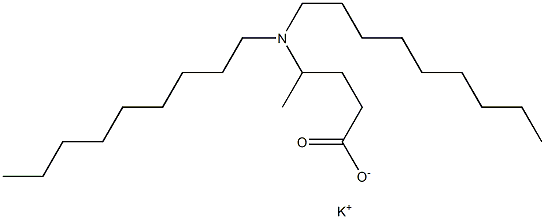 4-(Dinonylamino)valeric acid potassium salt Struktur