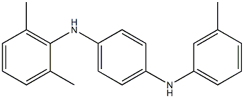 N-(2,6-Dimethylphenyl)-N'-(3-methylphenyl)-p-phenylenediamine Struktur