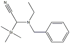 2-(N-Benzyl-N-ethylamino)-2-(trimethylsilyl)acetonitrile Struktur