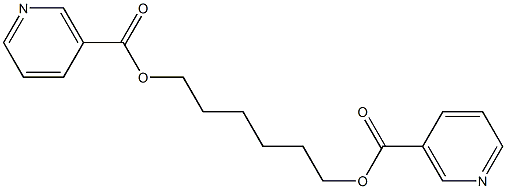 1,6-Hexanediyldinicotinate Struktur