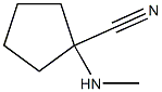 1-(Methylamino)cyclopentanecarbonitrile Struktur