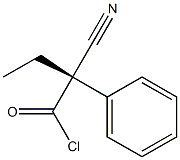 [S,(+)]-2-Cyano-2-phenylbutyric acid chloride Struktur