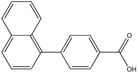 4-(1-Naphtyl)benzoic acid Struktur