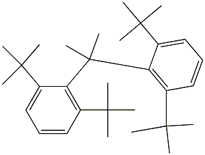 2,2-Bis(2,6-di-tert-butylphenyl)propane Struktur