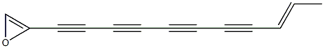 1,2-Epoxy-1,11-tridecadiene-3,5,7,9-tetryne Struktur