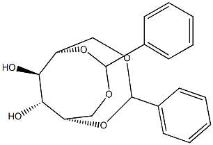 1-O,5-O:2-O,6-O-Dibenzylidene-L-sorbitol Struktur