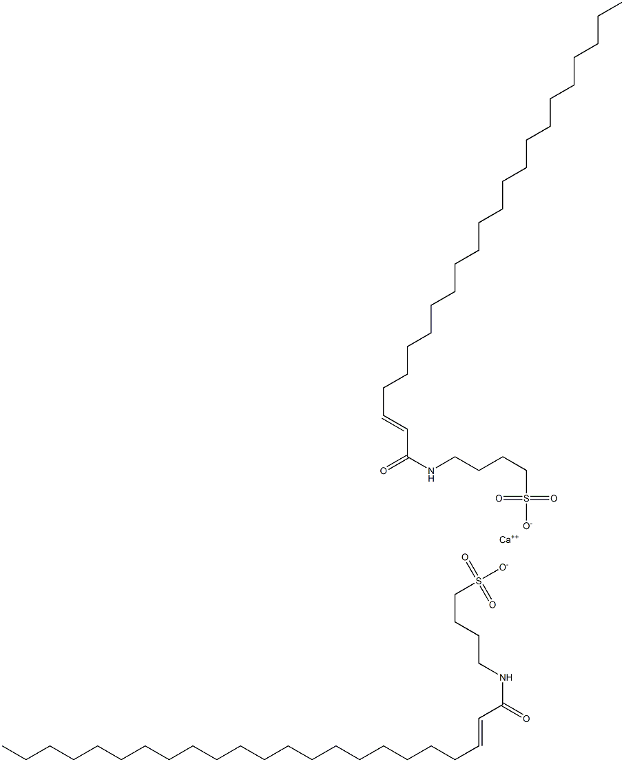 Bis[4-[(1-oxo-2-tricosen-1-yl)amino]-1-butanesulfonic acid]calcium salt Struktur