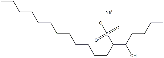 5-Hydroxyoctadecane-6-sulfonic acid sodium salt Struktur