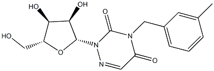 3-(3-Methylbenzyl)-6-azauridine Struktur