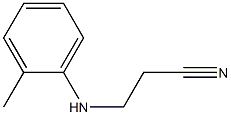 3-(2-Methylanilino)propanenitrile Struktur