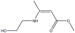 3-[(2-Hydroxyethyl)amino]-2-butenoic acid methyl ester Struktur