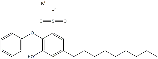 6-Hydroxy-4-nonyl[oxybisbenzene]-2-sulfonic acid potassium salt Struktur