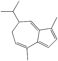 6,7-Dihydro-7-isopropyl-1,4-dimethylazulene Struktur