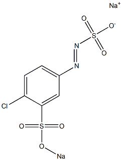 4-Chloro-3-(sodiosulfo)benzenediazosulfonic acid sodium salt Struktur