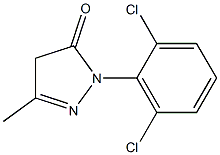 1-(2,6-Dichlorophenyl)-3-methyl-5(4H)-pyrazolone Struktur