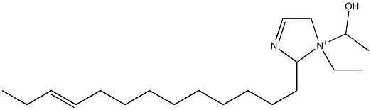 1-Ethyl-1-(1-hydroxyethyl)-2-(10-tridecenyl)-3-imidazoline-1-ium Struktur