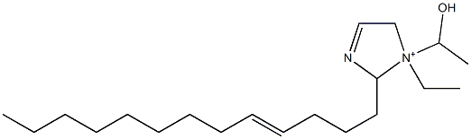 1-Ethyl-1-(1-hydroxyethyl)-2-(4-tridecenyl)-3-imidazoline-1-ium Struktur