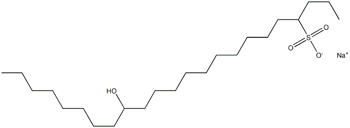 15-Hydroxytricosane-4-sulfonic acid sodium salt Struktur