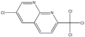 6-Chloro-2-trichloromethyl-1,8-naphthyridine Struktur