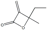 4-Ethyl-4-methyl-3-methyleneoxetan-2-one Struktur