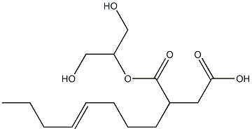 2-(4-Octenyl)succinic acid hydrogen 1-[2-hydroxy-1-(hydroxymethyl)ethyl] ester Struktur