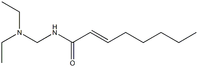 N-[(Diethylamino)methyl]-2-octenamide Struktur