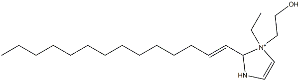 1-Ethyl-1-(2-hydroxyethyl)-2-(1-tetradecenyl)-4-imidazoline-1-ium Struktur