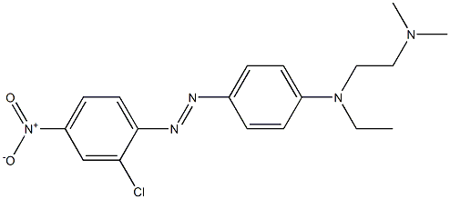 N-[4-[(2-Chloro-4-nitrophenyl)azo]phenyl]-N-ethyl-N',N'-dimethylethylenediamine Struktur