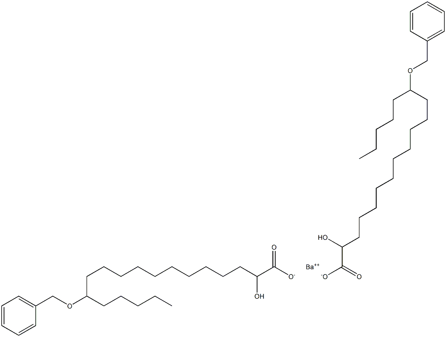 Bis(13-benzyloxy-2-hydroxystearic acid)barium salt Struktur