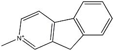 2-Methyl-9H-indeno[2,1-c]pyridin-2-ium Struktur