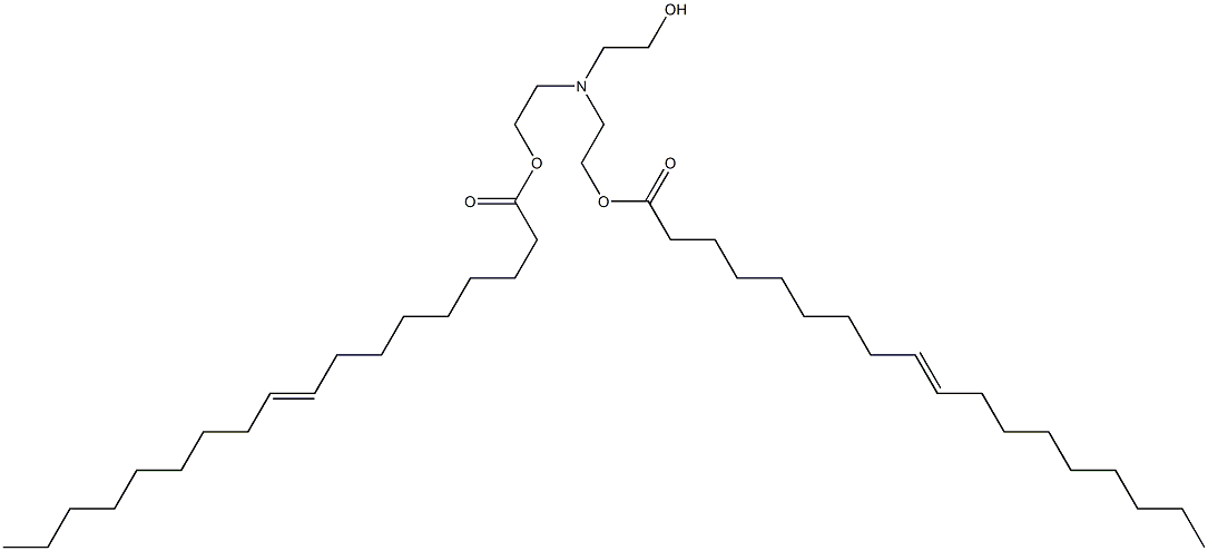 Bis(9-octadecenoic acid)[(2-hydroxyethyl)imino]bis(2,1-ethanediyl) ester Struktur