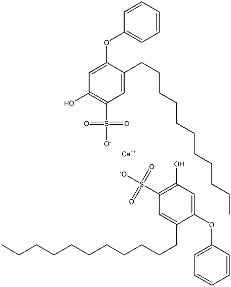 Bis(5-hydroxy-2-undecyl[oxybisbenzene]-4-sulfonic acid)calcium salt Struktur