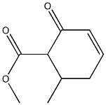 2-Oxo-6-methyl-3-cyclohexene-1-carboxylic acid methyl ester Struktur