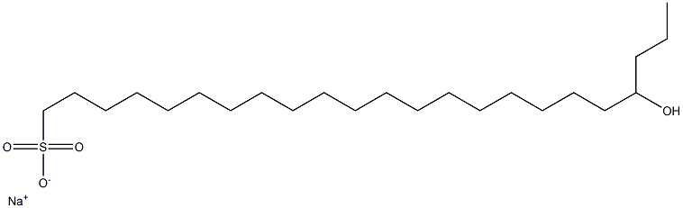 20-Hydroxytricosane-1-sulfonic acid sodium salt Struktur