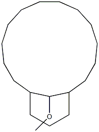 18-Methoxybicyclo[12.3.1]octadecane Struktur