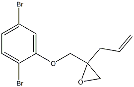 2,5-Dibromophenyl 2-allylglycidyl ether Struktur