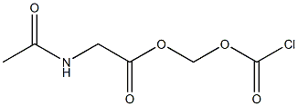 Chlorocarbonic acid acetylaminoacetyloxymethyl ester Struktur